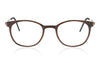 Lindberg buffalo 1818 H18 T207 PU15 Medium Brown Glasses - Front