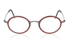 Lindberg Strip 9707 T215 U9 K258 Red Glasses - Front