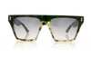 Cutler and Gross 1352 3 Green Tort Sunglasses - Front