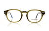 Cutler and Gross CGOP1-356 1356 8 Olive Green Glasses - Front