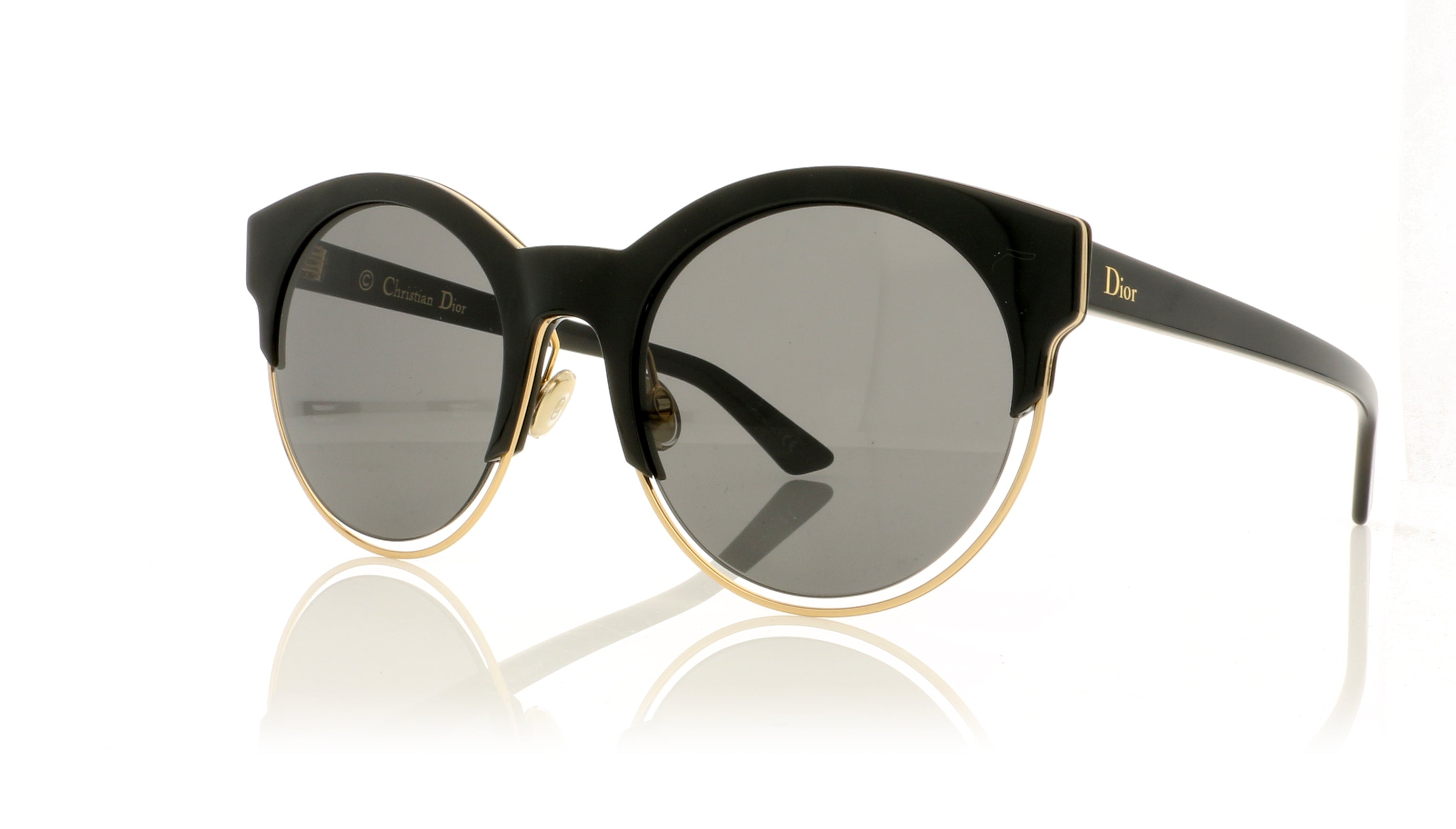 Dior SIDERAL1 J63Y1 Black Rose gold Sunglasses | The Eye Place
