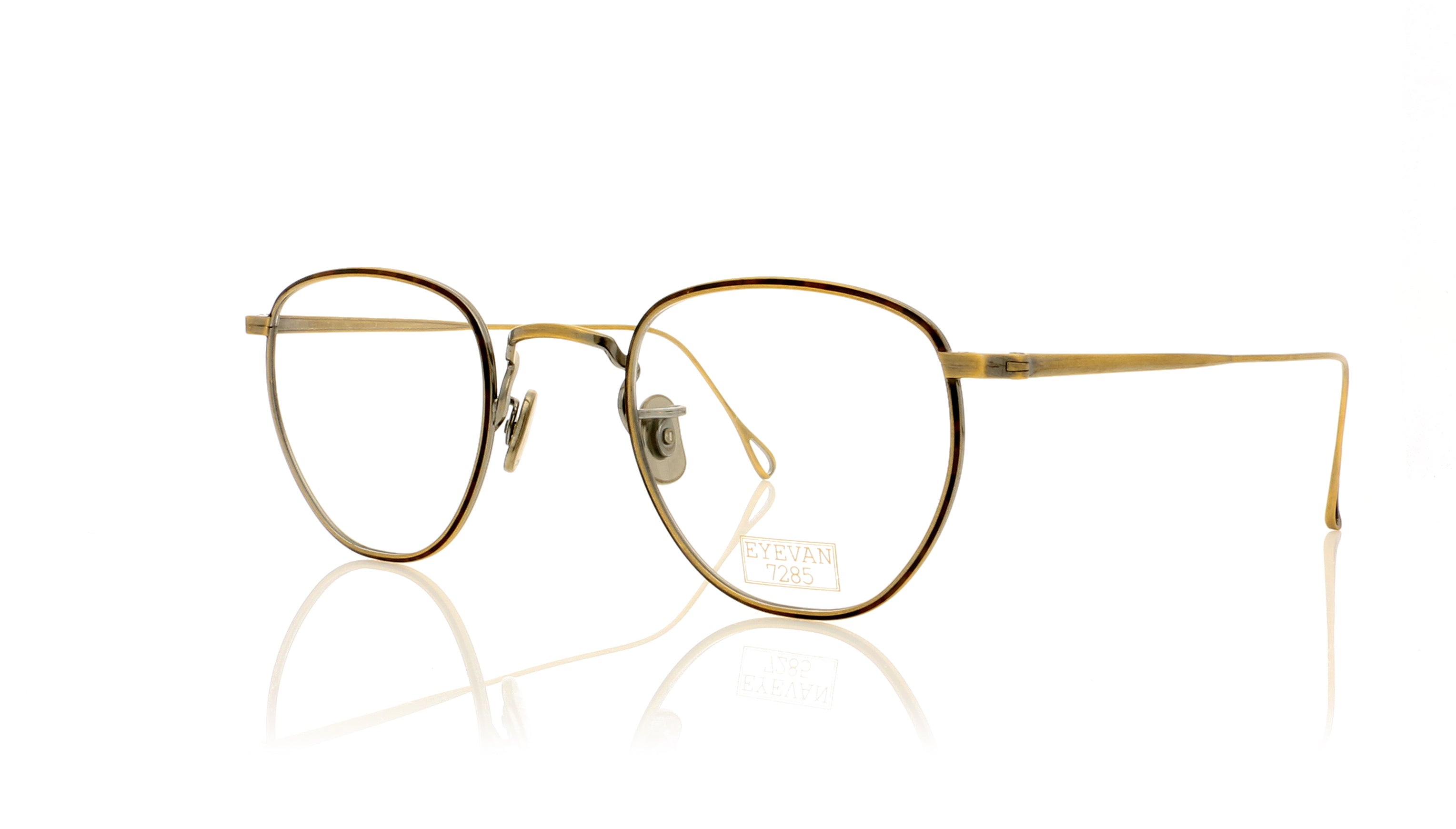 Eyevan 7285 549 901F Antique Gold Glasses | The Eye Place