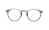 Eyevan 7285 Bliss DSEA Transparent Grey Blue Glasses - Front