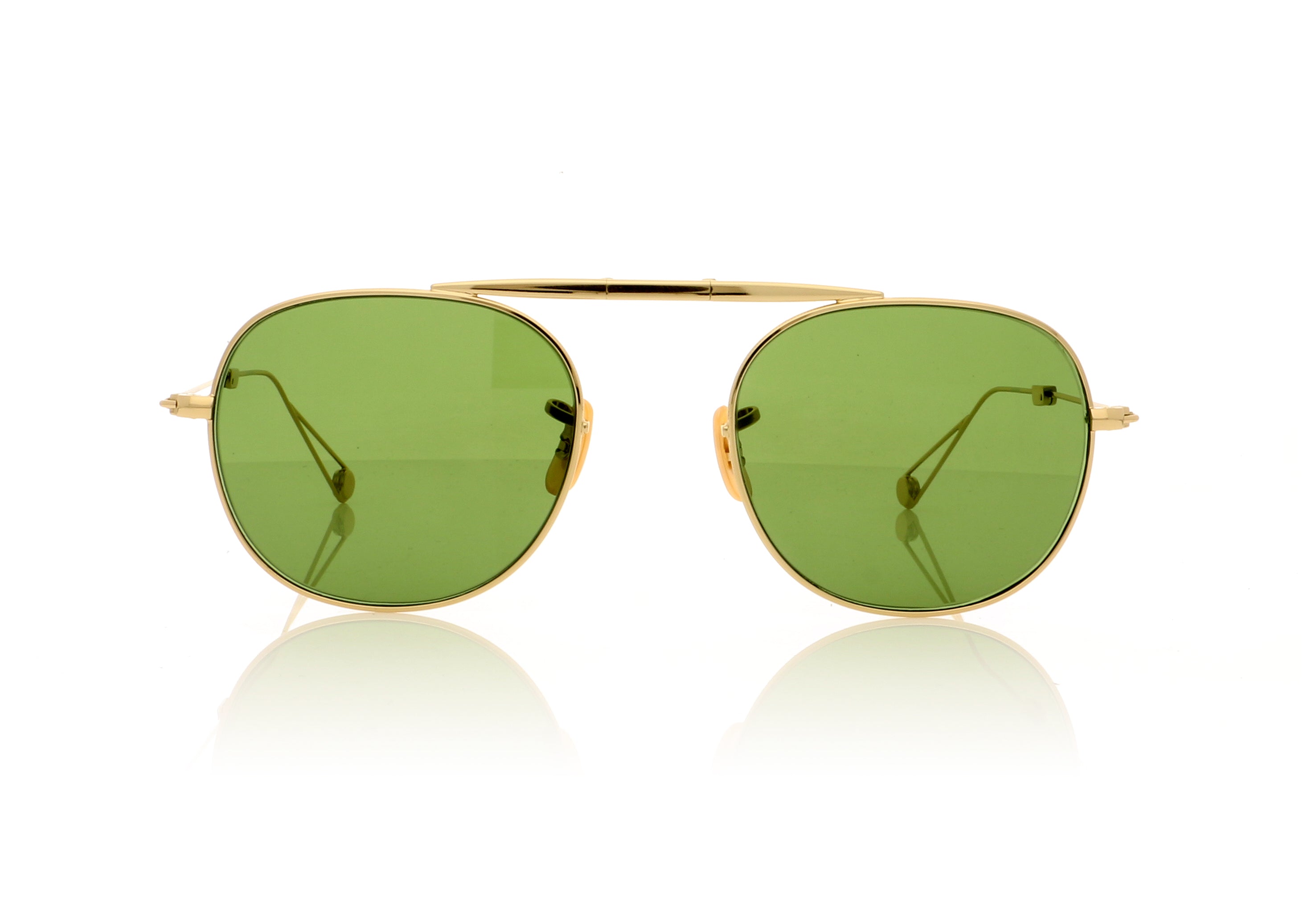 Garrett Leight Van Buren M G/FPGN Gold Sunglasses