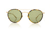 Garrett Leight Rimowa TT-MG/SFGRN Tokyo Tortoise-Matte Gold Semi Flat Green Sunglasses - Front