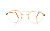 Lindberg Air Rim Bruce K25/GT Gold Glasses - Front