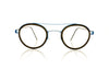 Lindberg Air Rim Teitur 20 K199 Brown Blue Glasses - Front