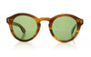 Moscot Keppe Sun Dark Blonde Green Dark Blonde Green Sunglasses - Front