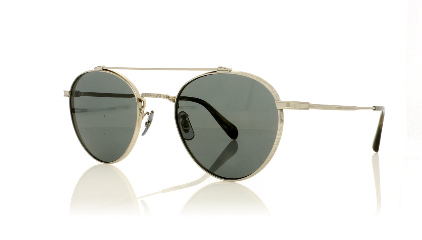 Oliver Peoples Watts Sun OV1223ST 525487 Brushed Silver Sunglasses – The  Eye Place