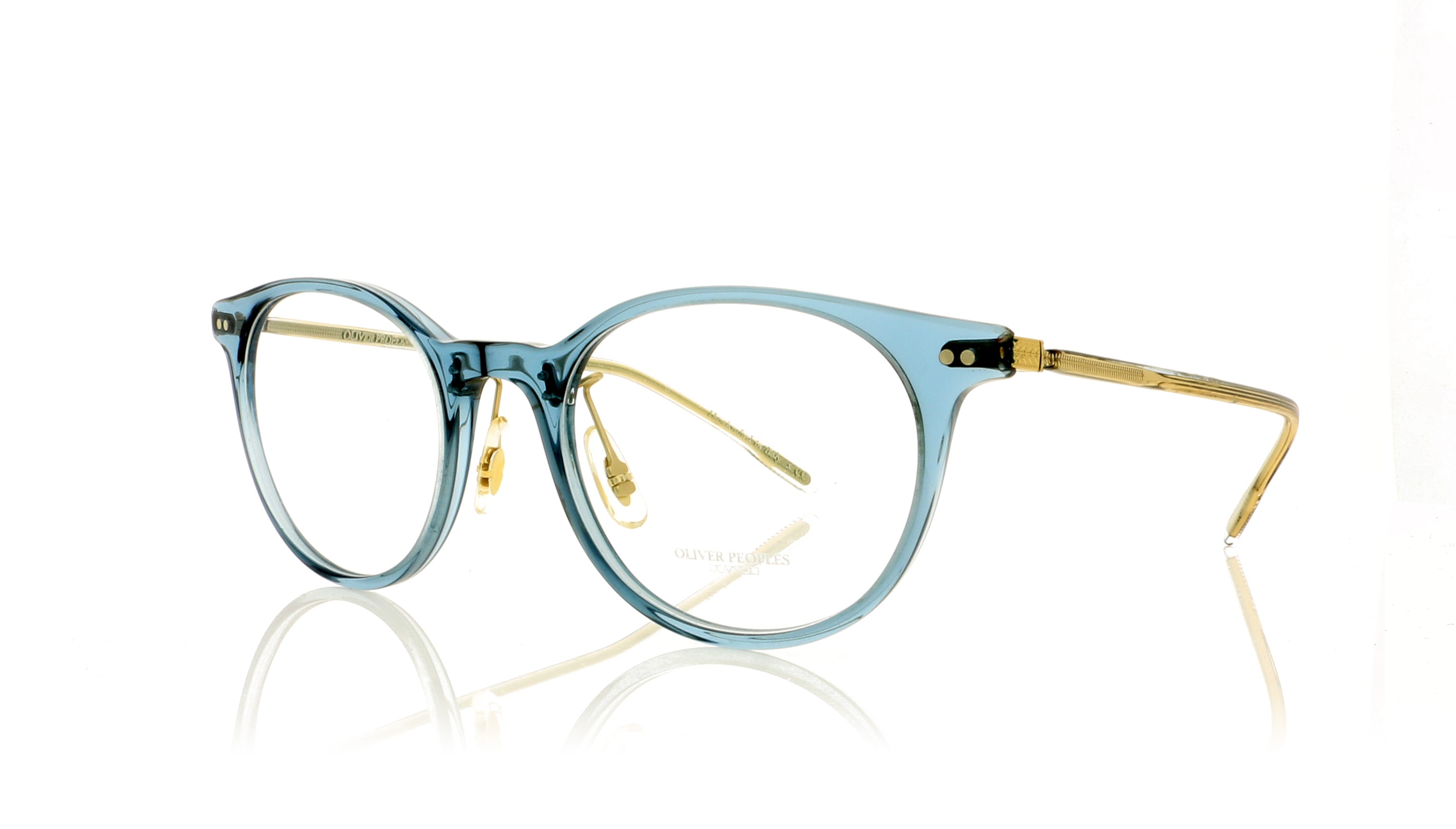 Oliver Peoples Elyo OV5383 1617 Washed Teal Glasses | The Eye Place