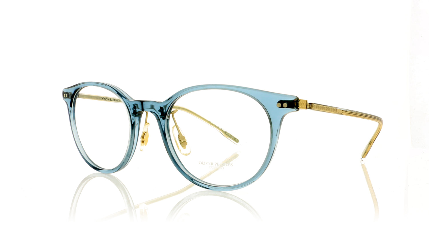 Oliver Peoples Elyo OV5383 1617 Washed Teal Glasses – The Eye Place