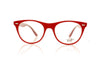 Ray-Ban Wayfarer Ii 5987 Red On Top Trasparent Grey Glasses - Front