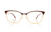 Safilo Profilo 03 NOA Gold Burgundy Glasses - Front