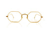 Savile Row Oxford MG Matt Gold Glasses - Front