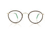 Savile Row Panto Leather Leather Glasses - Front