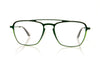 Soprattutto Cubi GRE Green Glasses - Front