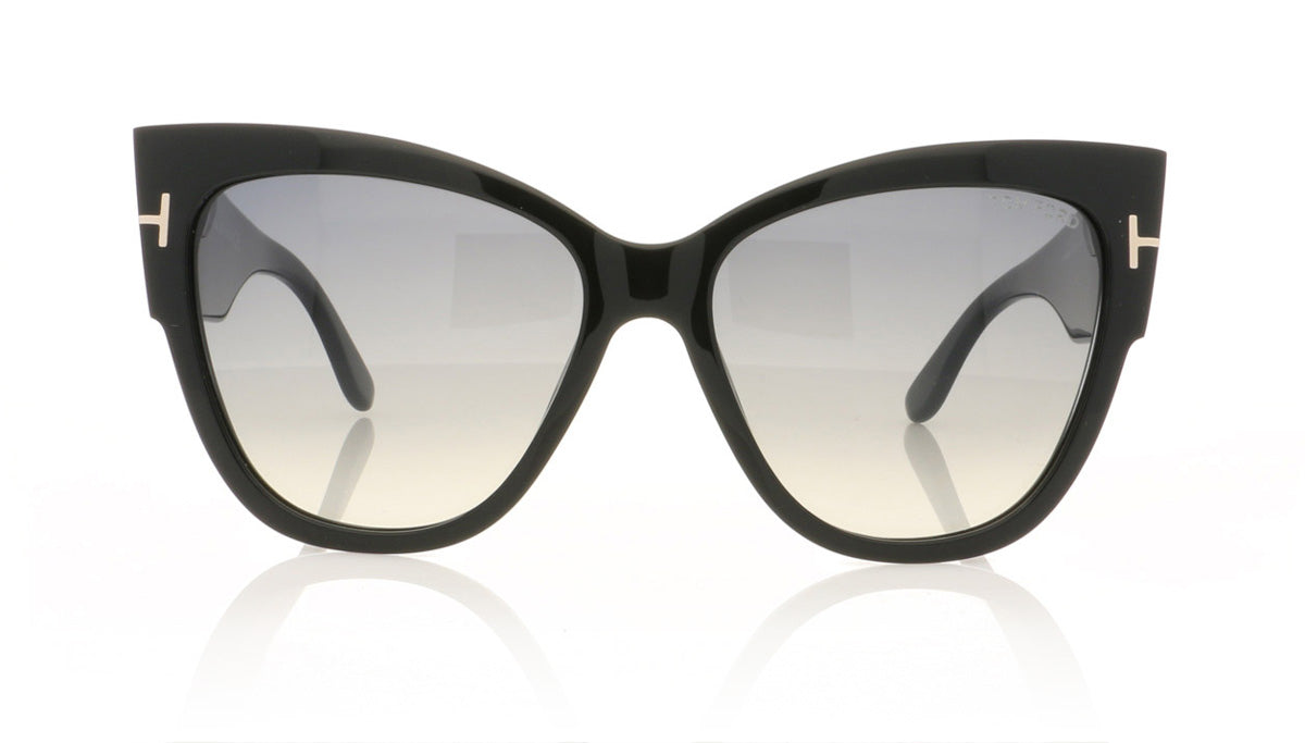 Tom Ford Anoushka TF371 01B Shiny Black Sunglasses | The Eye Place