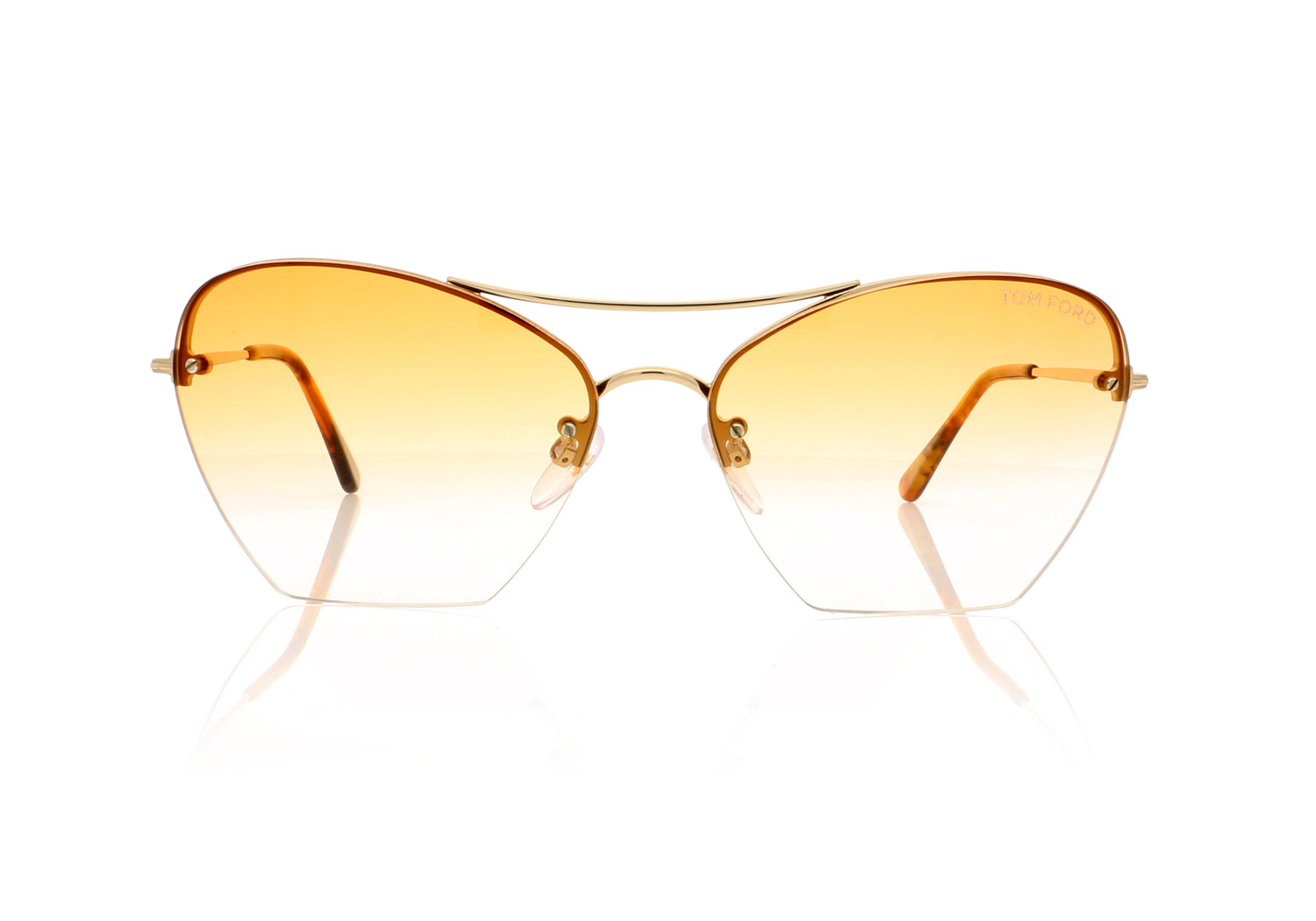 Tom Ford Annabel TF0507/S 28F Shiny Rose Gold Sunglasses – The Eye Place