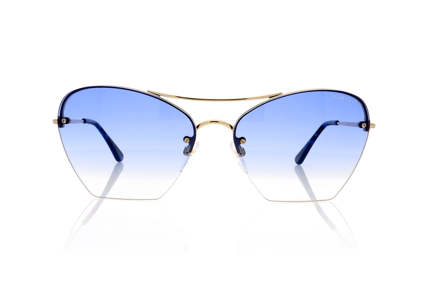 Tom Ford Annabel TF0507/S 28W Shiny Rose Gold Sunglasses – The Eye Place