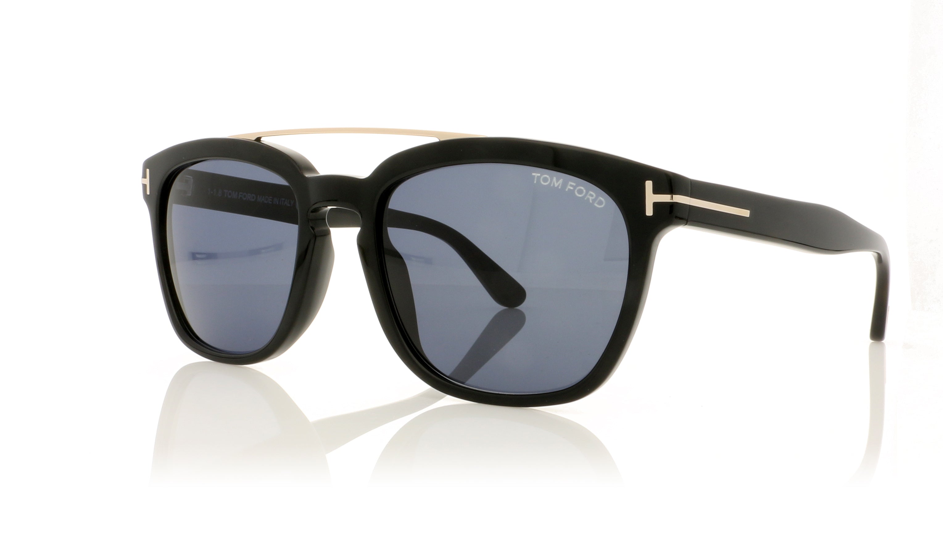 Tom Ford Holt TF0516 01A Shiny Black Sunglasses | The Eye Place