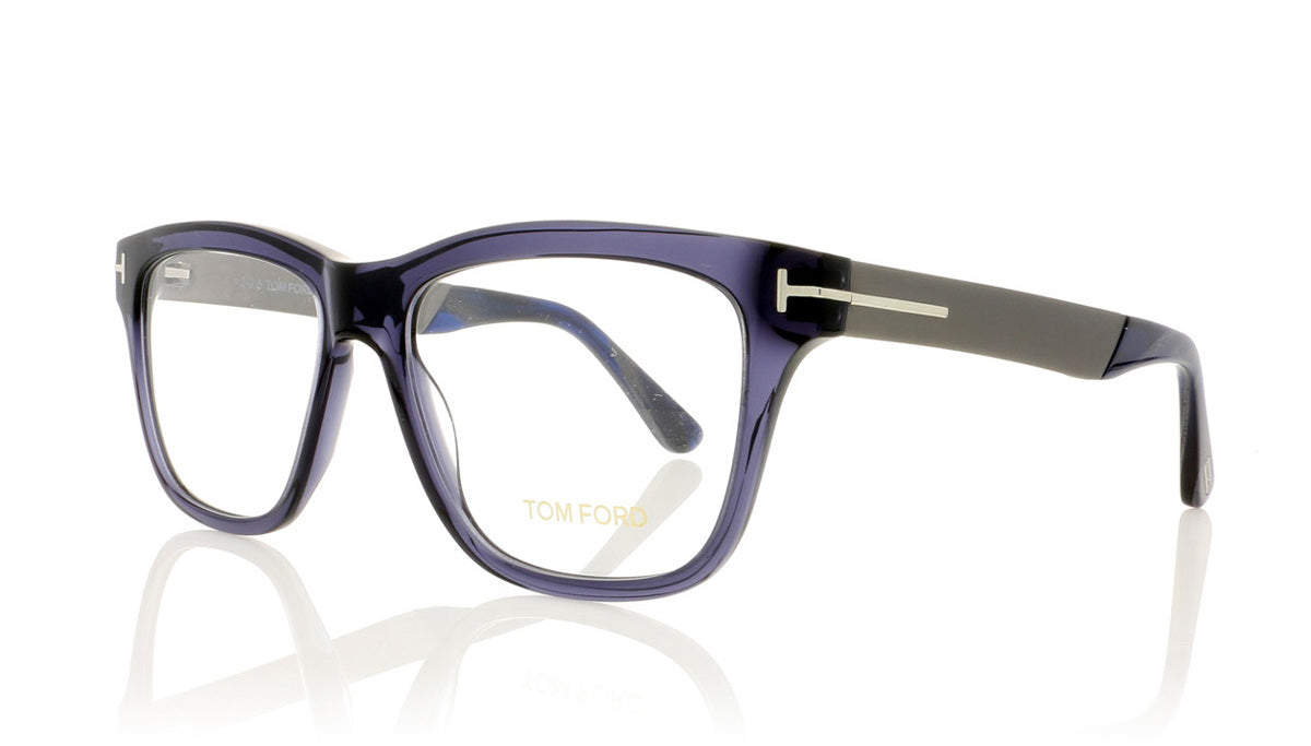 Tom Ford TF5372 90 Shiny Blue Glasses | The Eye Place