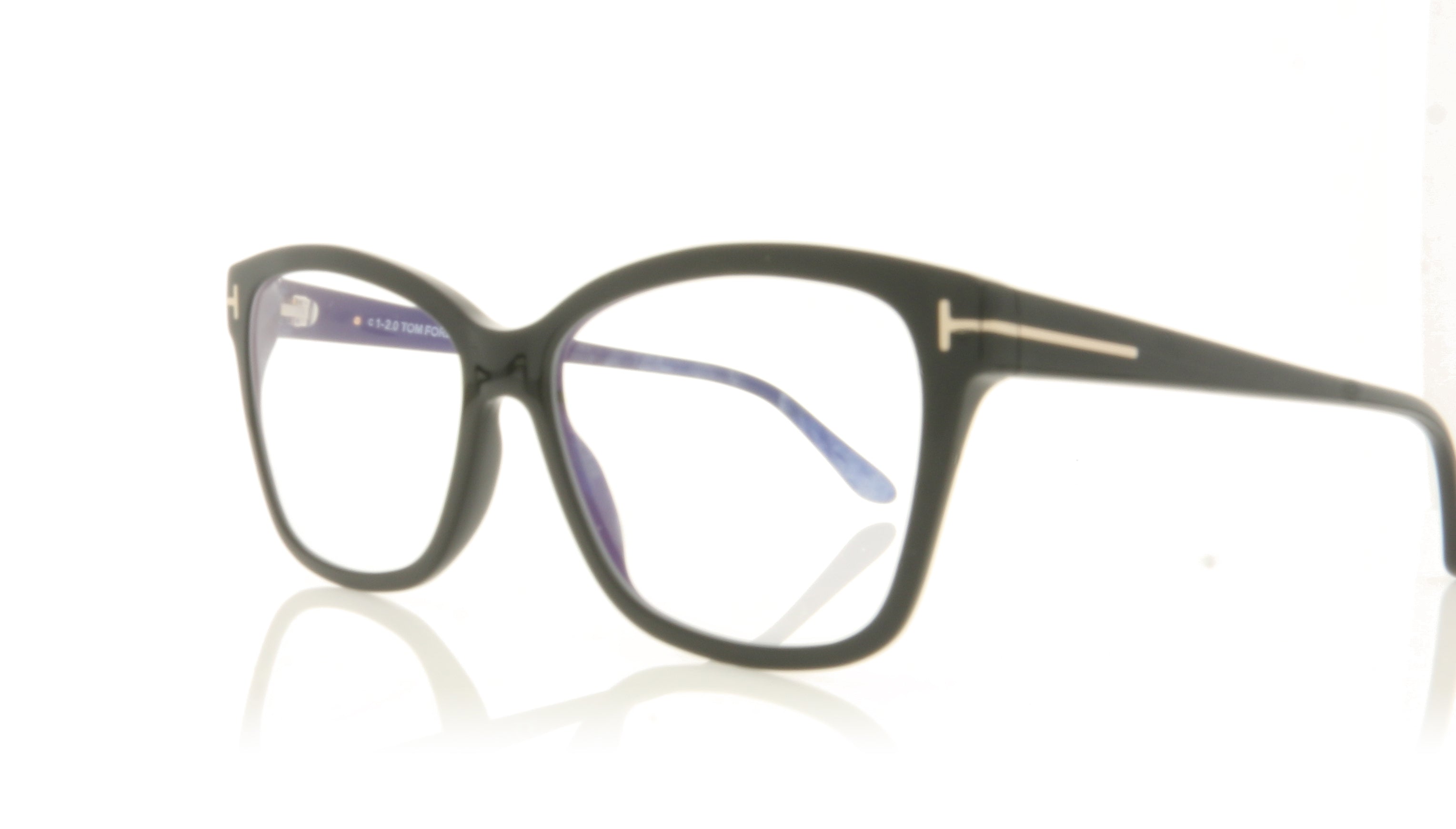 Tom Ford FT5597-B/V TF5597 1 Black Glasses | The Eye Place