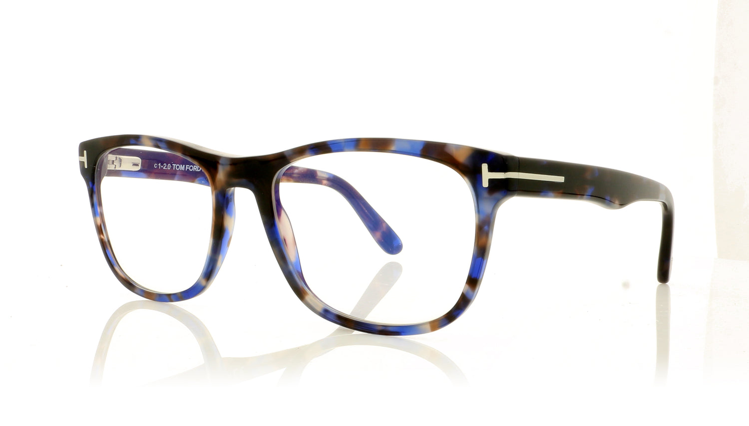 Tom Ford FT5662-B/V TF5662 55 Blue Tortoise Glasses – The Eye Place