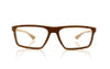 W-eye Alpha 11 M4W21H Brown Glasses - Front