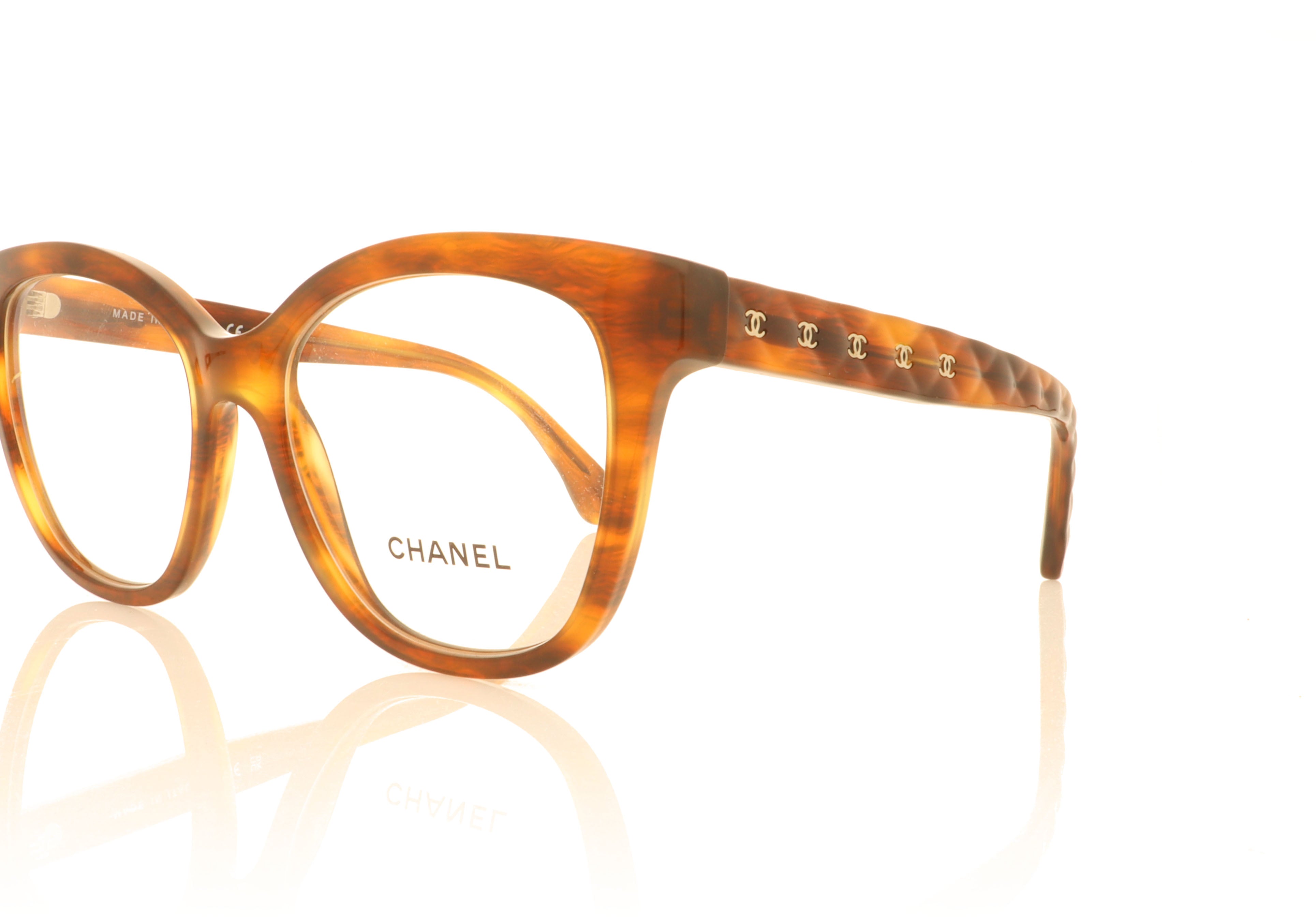 Chanel CH3442 1077 Striped Havana Glasses