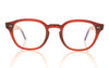 Cutler and Gross 1380 04 Red Glasses - Front