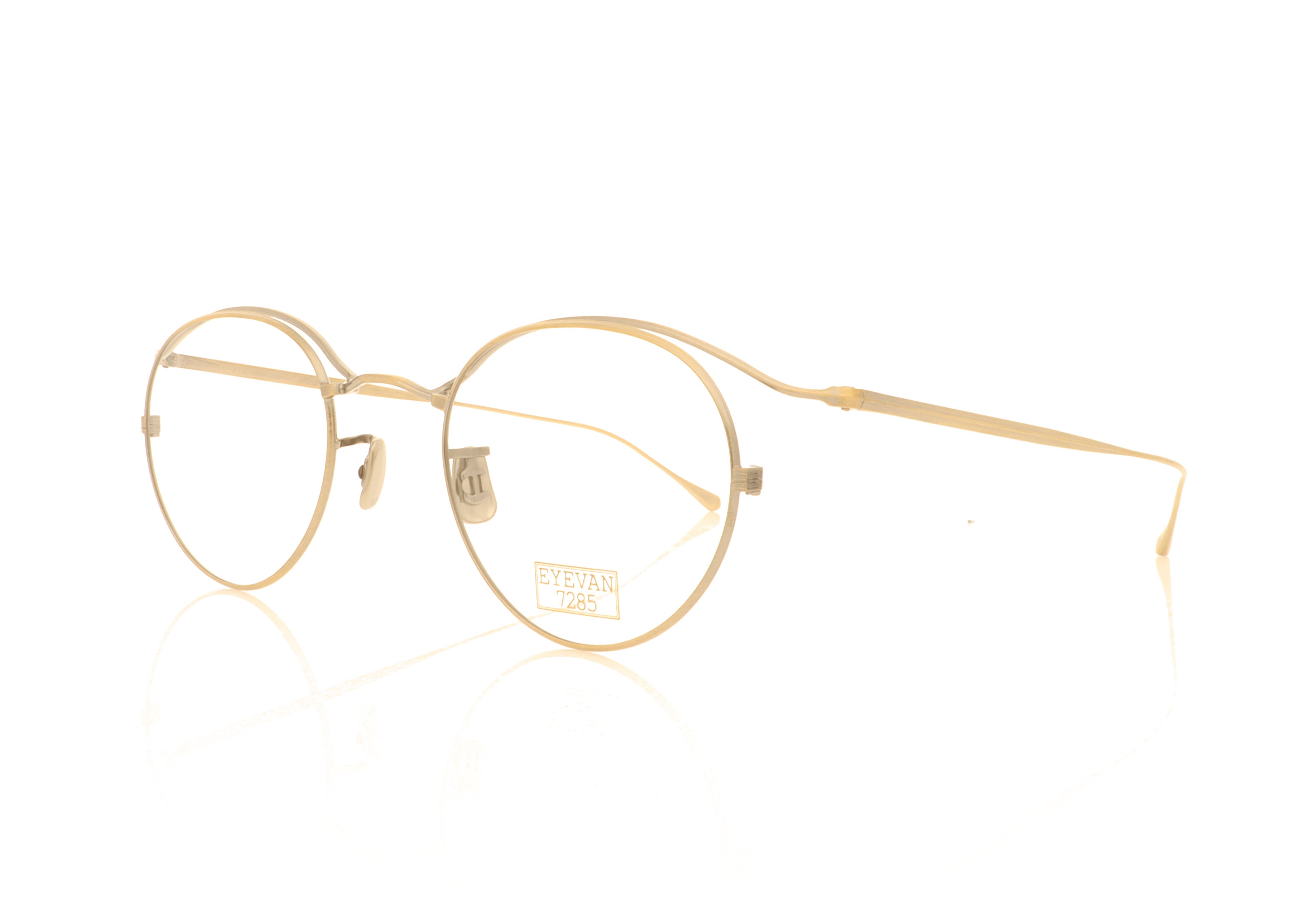 Eyevan 7285 180 901 Gold Silver Glasses | The Eye Place