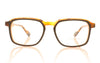 Face à Face Cloud 2 1733 Orange Black Glasses - Front