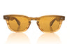 Garrett Leight Lo-B BAMF Bamboo Fade Sunglasses - Front