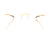 Gold & Wood Mercure 12-16 Shiny palladium  Glasses - Front