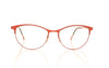 Lindberg 7418 U33 Red Glasses - Front