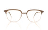 Lindberg 9850 PU9 Black Glasses - Front