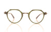 Tavat Soupcan Cinque GRN Green Horn Glasses - Front