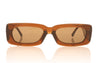 The Attico Mini Marfa C4 Brown Sunglasses - Front