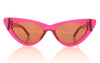 The Attico Dora C8 Pink Sunglasses - Front