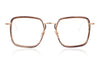 John Dalia Whitney C126 Rose Gold Glasses - Front