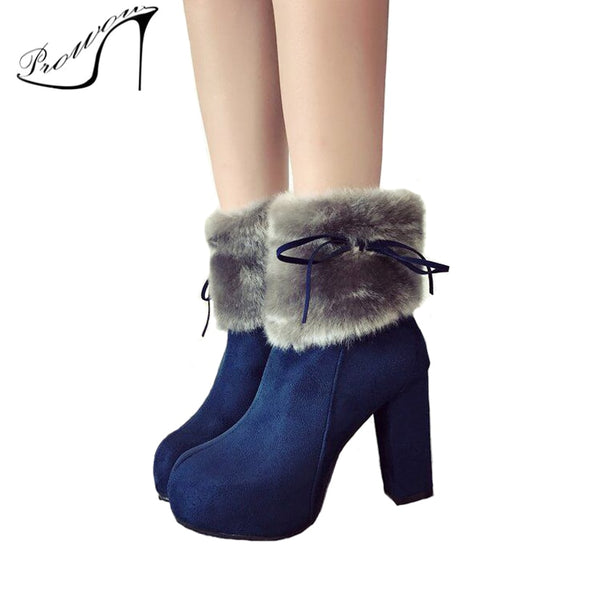 winter high heel shoes