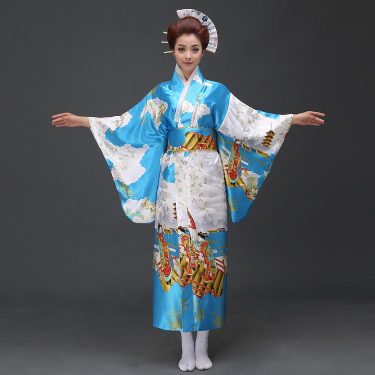 Lady Portrait Pattern Traditional Japanese Kimono – IDREAMMART