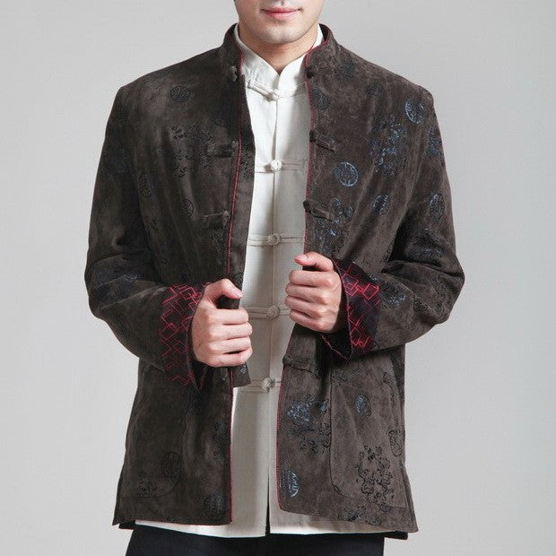 auspicious-pattern-wool-corduroy-traditional-chinese-jacket-idreammart