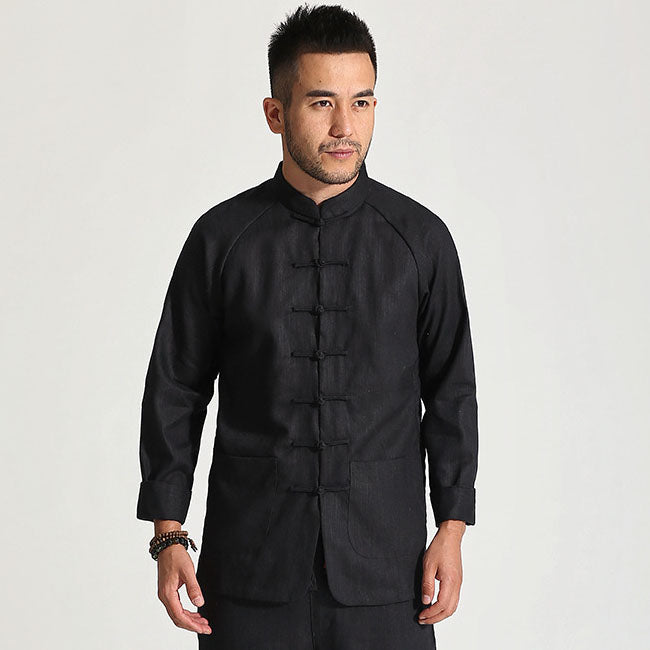 Mandarin Collar Signature Cotton Thick Chinese Jacket – IDREAMMART