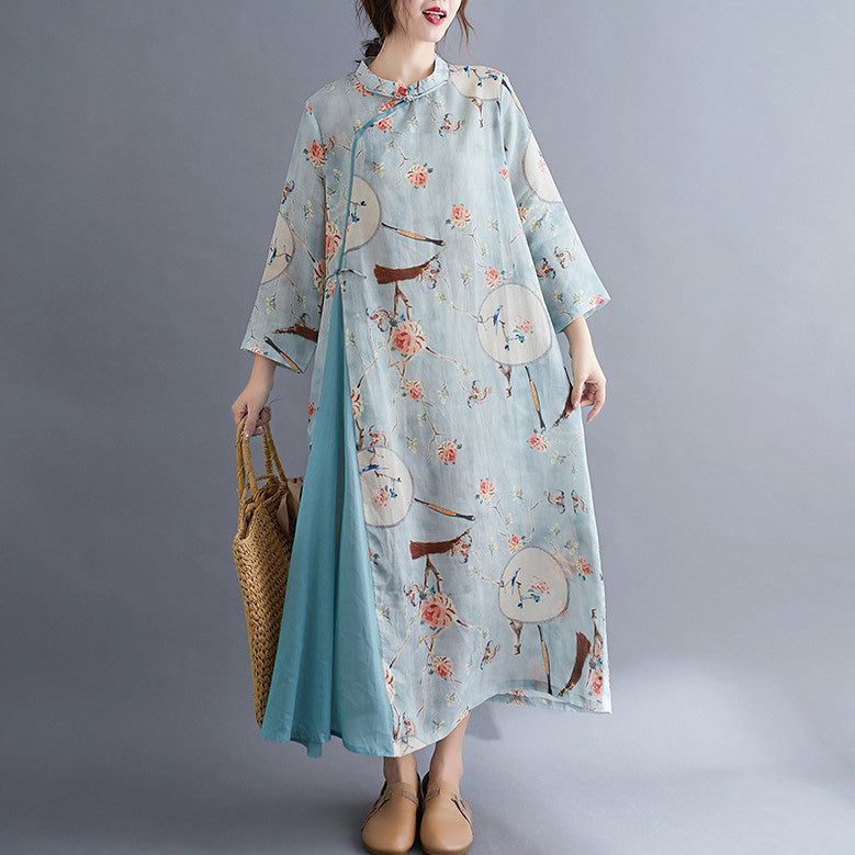 Signature Cotton Loose Hanfu Traditional Floral Chinese Costume ...