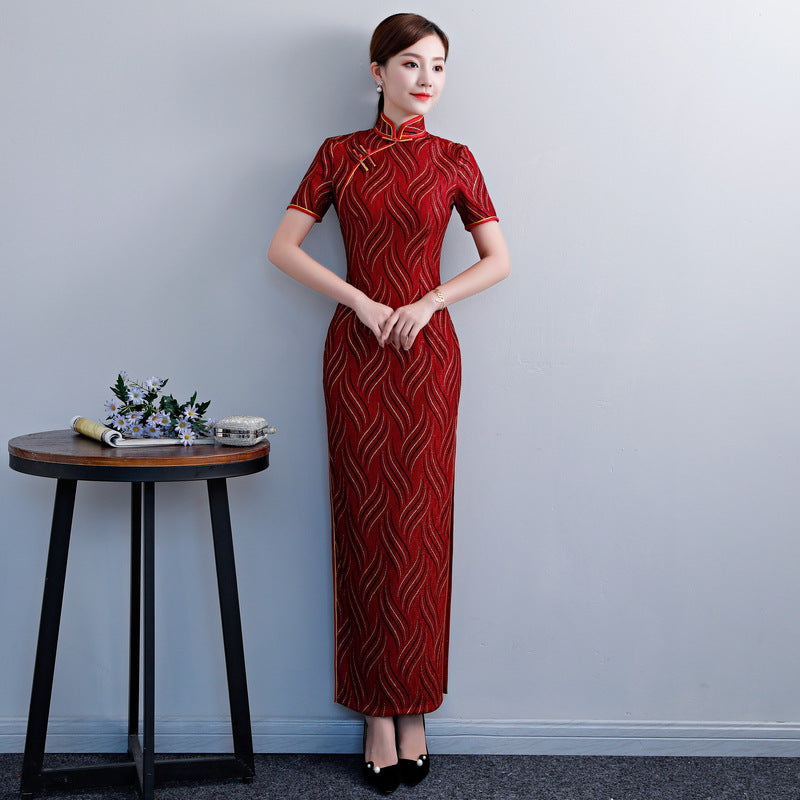 chinese collar dress