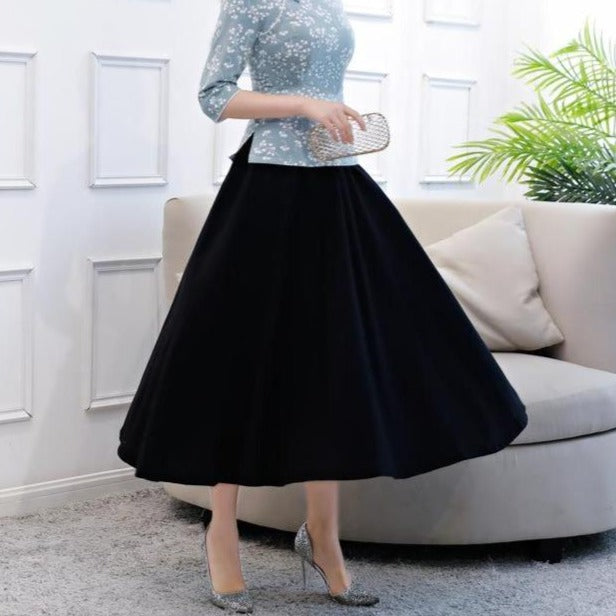 All Matched Thin Signature Cotton Traditional Chinese Style Skirt ...