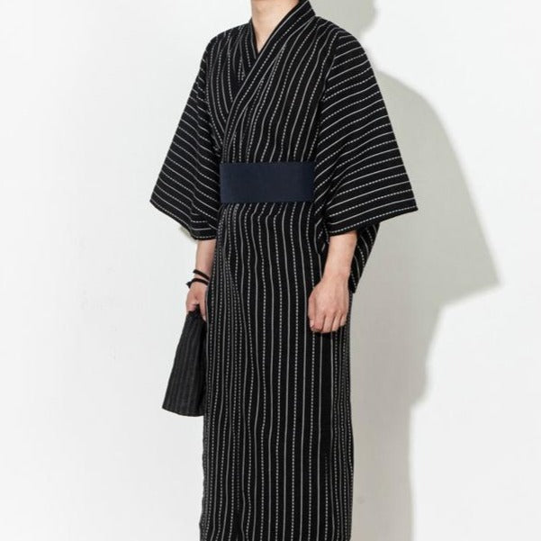 Patrón de rayas Kimono japonés tradicional Traje samurái retro – IDREAMMART