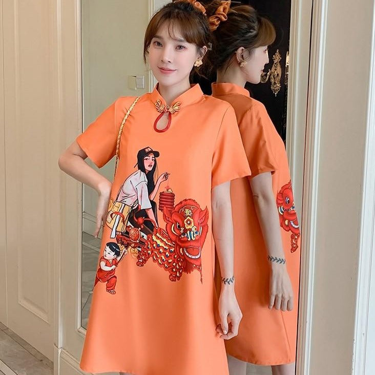 cheongsam dress plus size