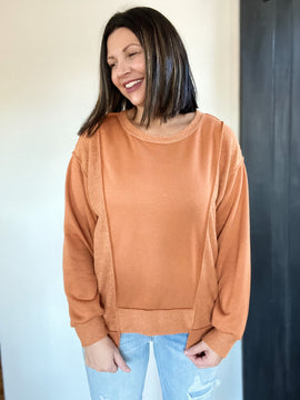 Hey Pumpkin Knit Top